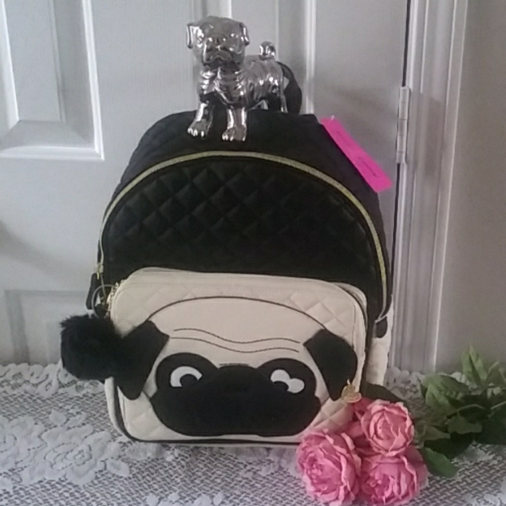 Betsey Johnson Pug Backpack NWT